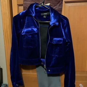 Royal Velvet Blue Jacket